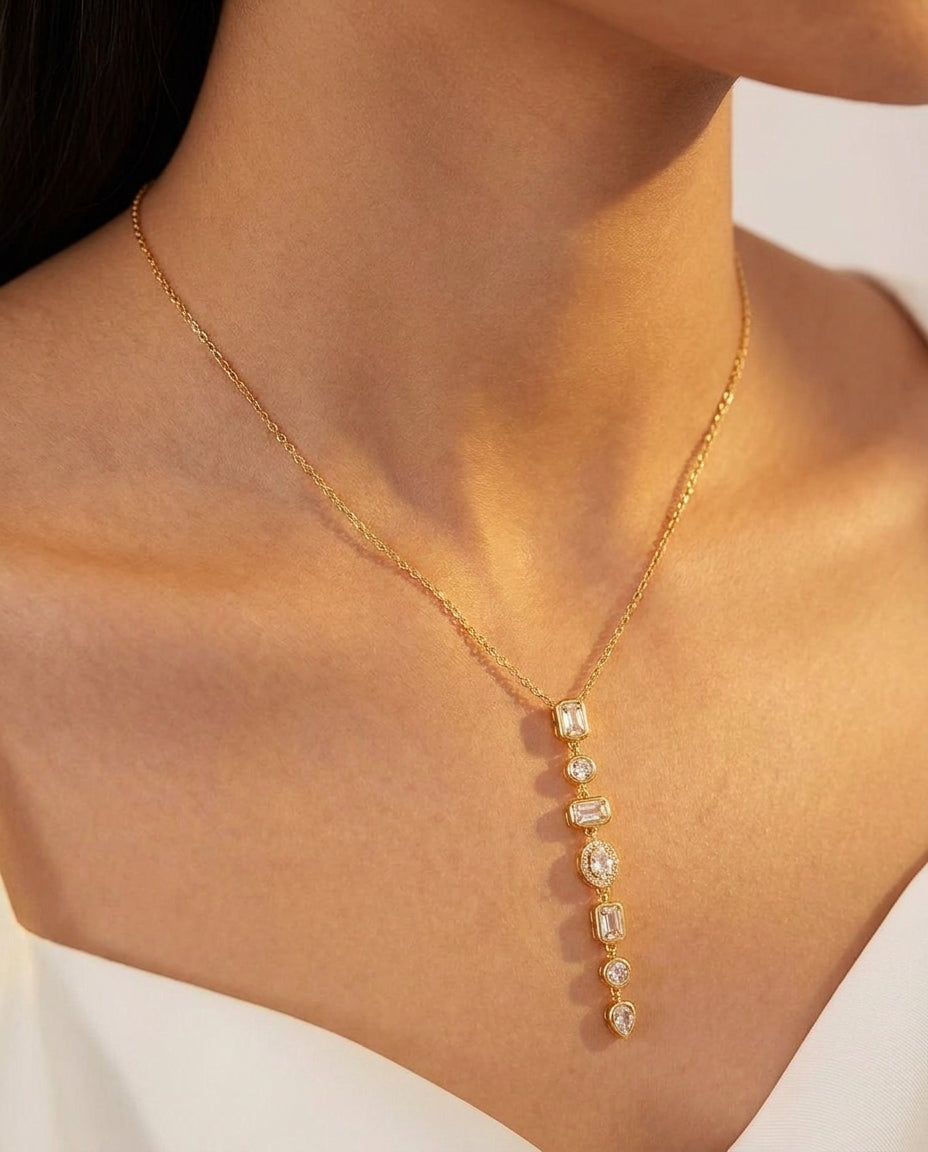 The Cascade Anti Tarnish Necklace - Gold