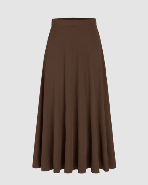 Earthy Brown Co-Ord Set Skirt