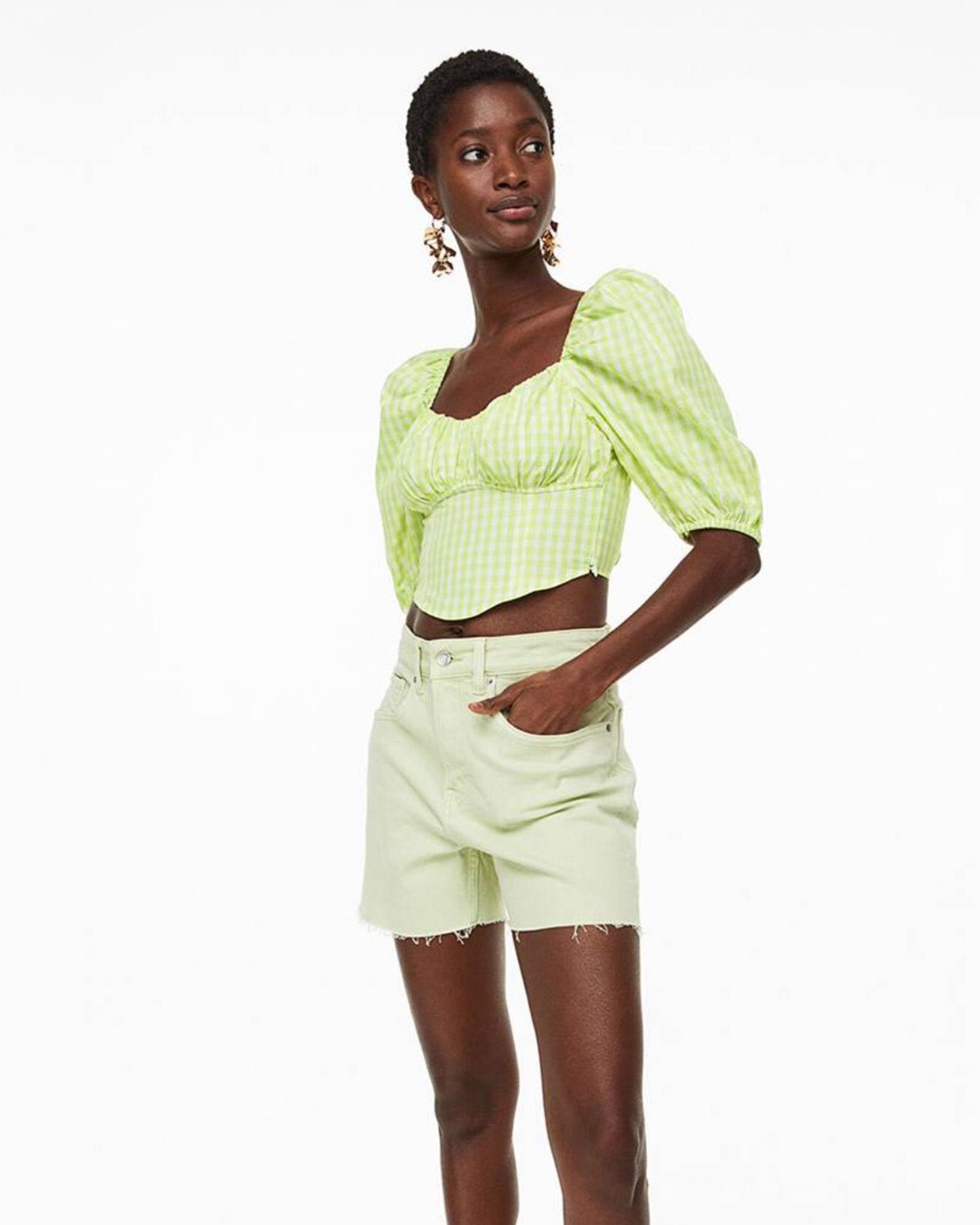 Green Bustier Style Corset Top