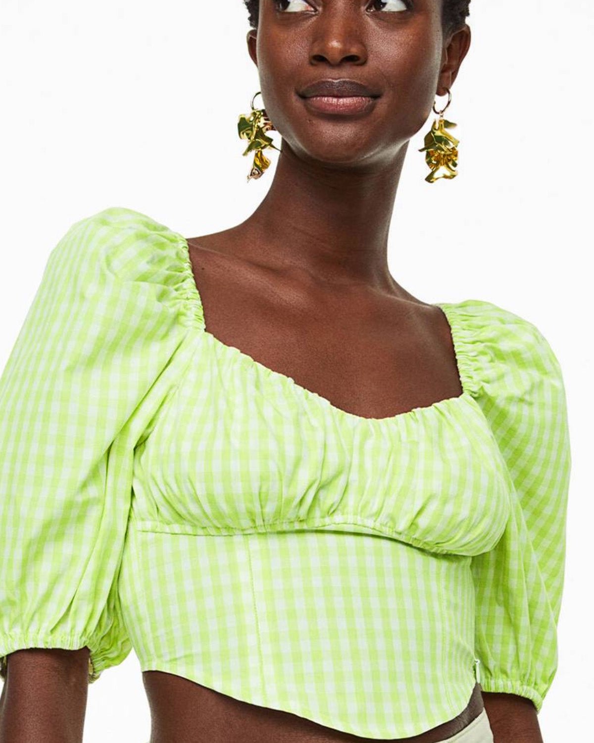 Green Bustier Style Corset Top