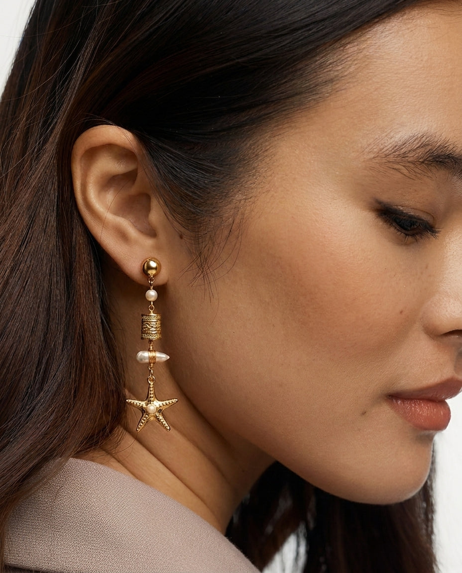 Star Drop Studs