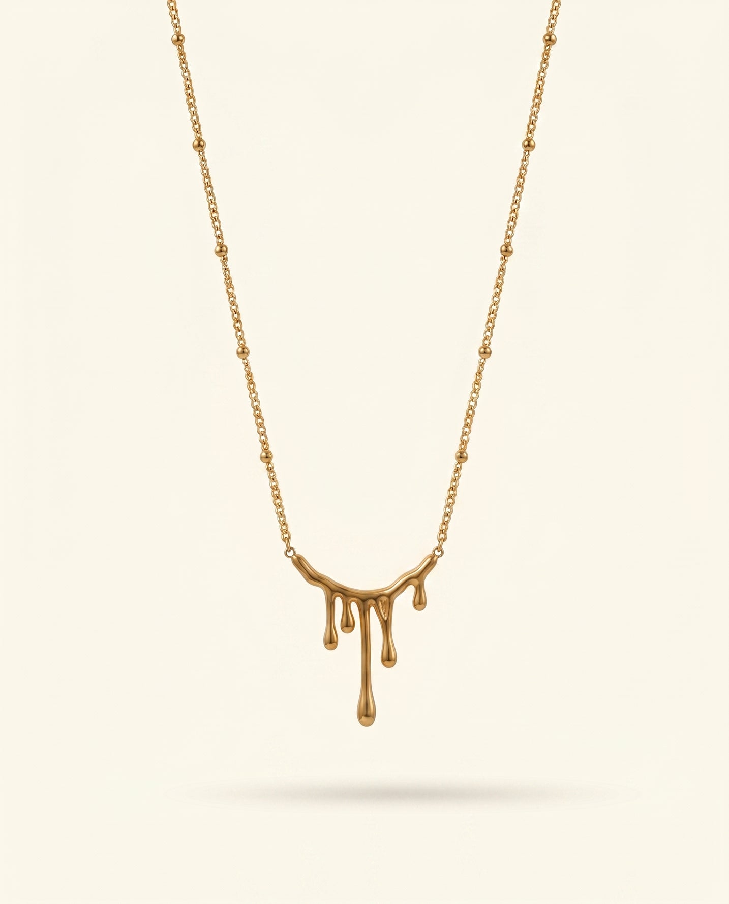 The Drip Pendant Necklace - Gold