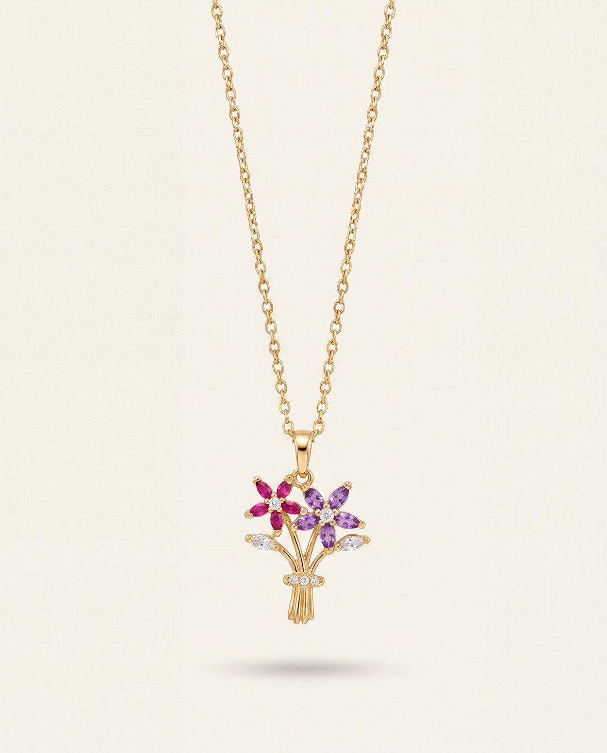 The Bloom Bouquet Anti Tarnish Necklace - Gold