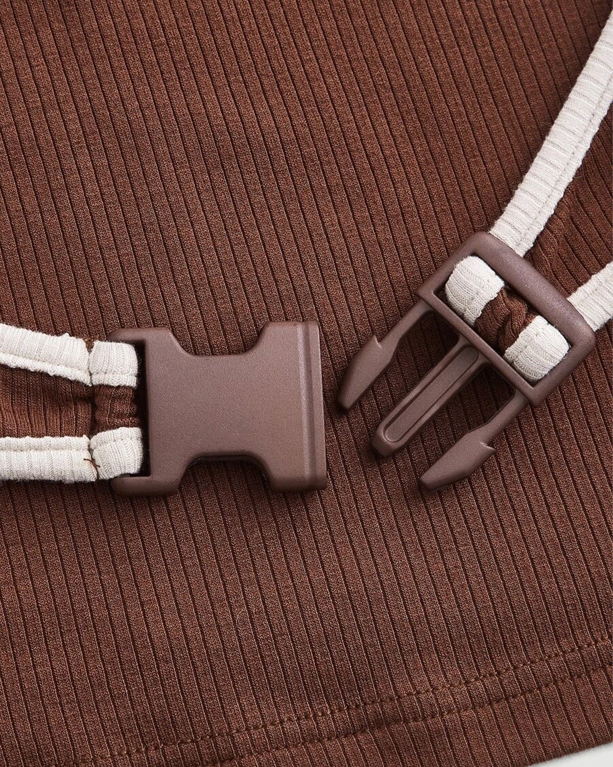 contrast-binding-buckled-tank-top-brown-oy1513,25010013GG52,topwear,tops,casual, vacation,bold, glam, streetwear,knitted,ribbed,brown,solid,slim fit,tank tops,crop,crew neck,shoulder strap,sleeveless,Color: Brown
Fabric: Ribbed
Fit: Skinny Fit
Length: Crop
Neck: Crew Neck
Strap: Shoulder Strap
Print: Solid
Detail: Contrast binding and buckle in front,CONTRAST BINDING BUCKLED TANK TOP