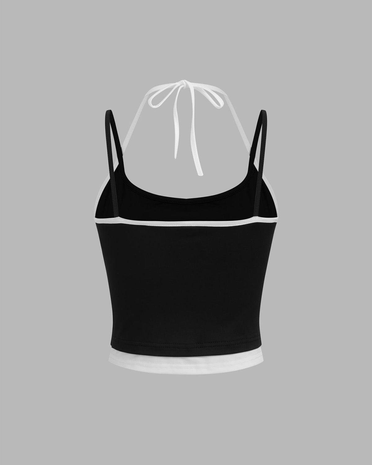 halter-neck-crop-top-black,HALTER NECK CROP TOP,topwear,tops,casual,streetwear,knitted, stretchable,single jersey,black,solid,contrast,skinny fit,crop,crop,halter neck,spaghetti strap,sleeveless