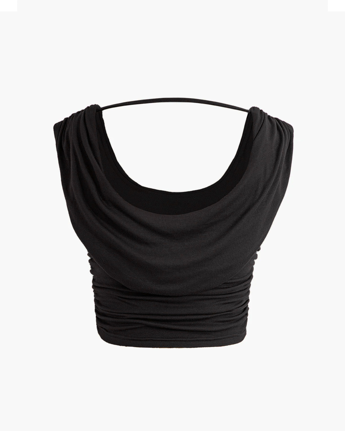 coord sets,bottomwear, topwear,casual, vacation, outdoors, summer,urban fit, genz, minimal,knitted,polyester, spandex,,,black,solid,ruching,,,slim fit top,ruched top,waist length top,straight hem,cowl neck,no straps,sleeveless,sleeveless,slip on top,skirts,slit skirt,full length,straight hem,mid rise waist,no pocket,OY3041, 25070014GG