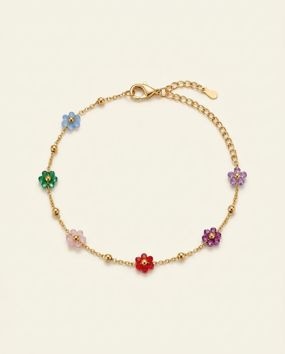 The Garden Charm Anti Tarnish Bracelet - Gold