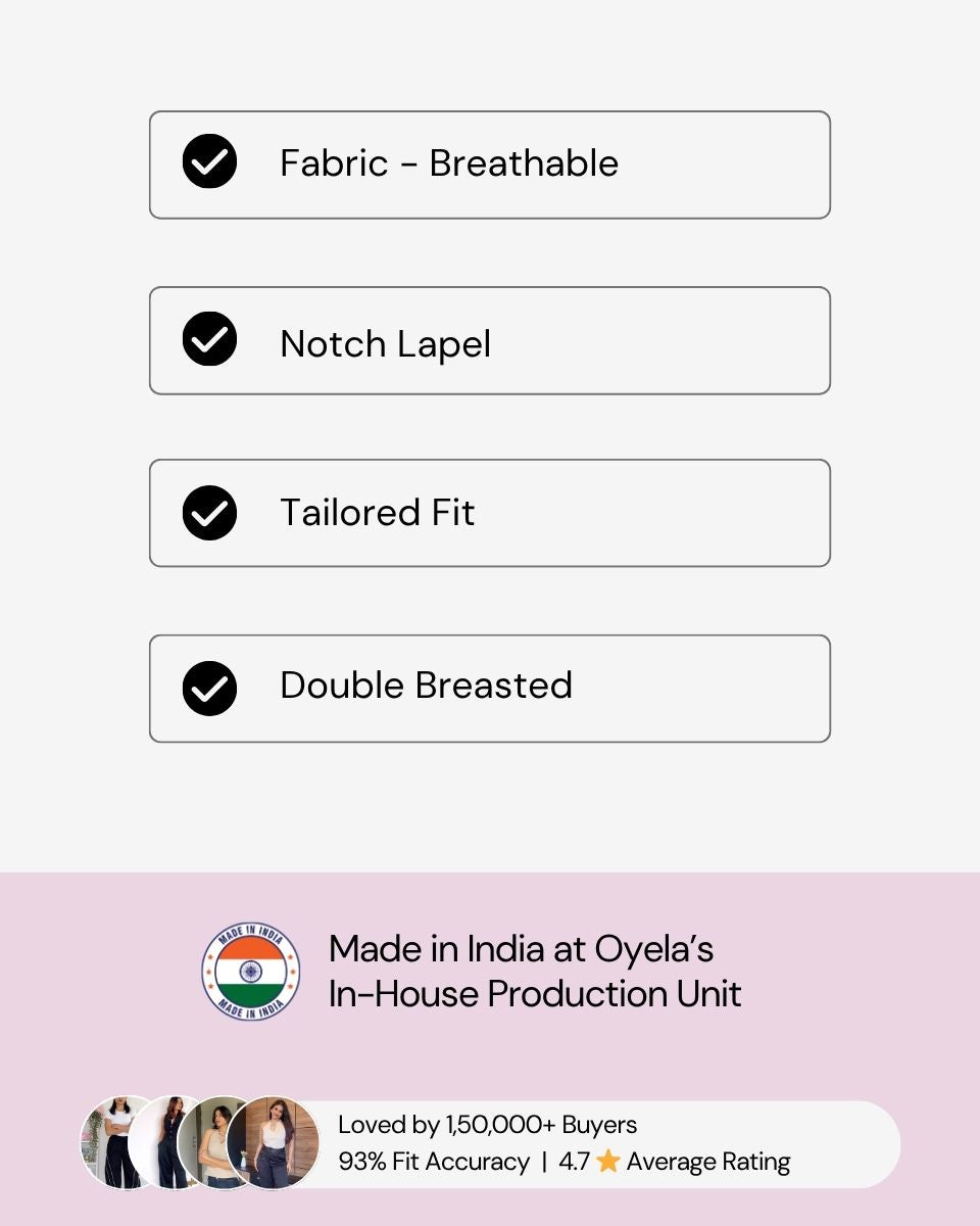 Notch Collar Waist Coat - Black