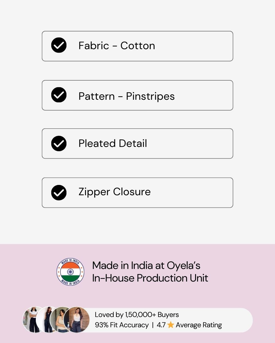 bottomwear,skirts,casual, outdoor events,streetwear, urban fit,woven,polycotton,black,pleated,tailored fit,mini skirt,mini,mid rise,PINSTRIPES PLEATED SKIRT,OY1603,25010051GG