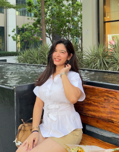 White Pleated Belted Shirt