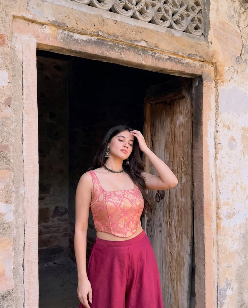 The K3G Poo Blush Pink Corset Top