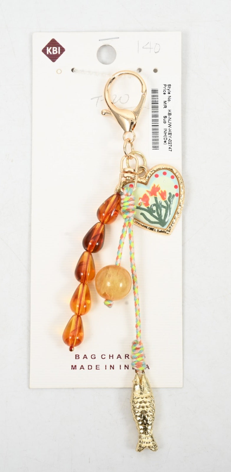 Golden Tassel Keychain