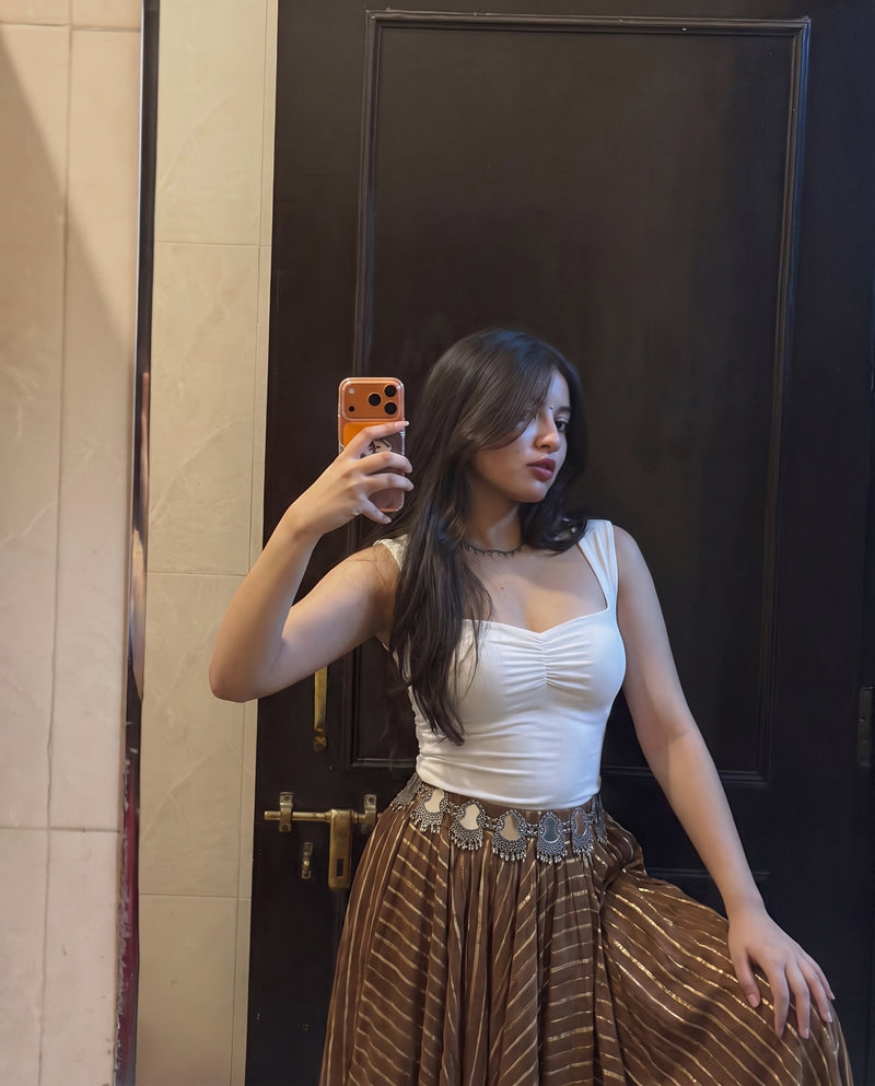 Hans Heart Neckline Top