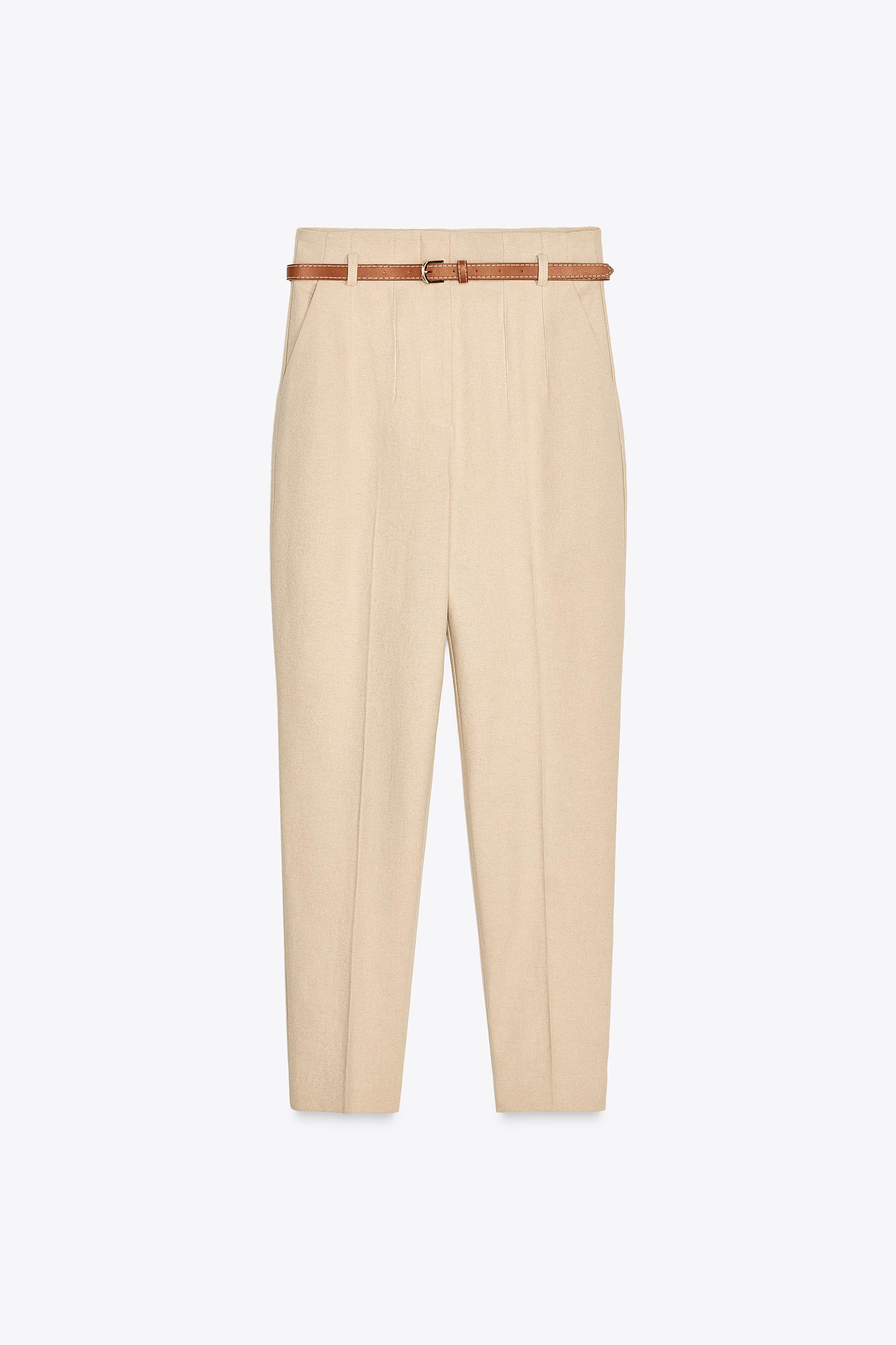 bottomwear,trousers,formal,gen z, summer,stretchable,moss,panelling, beige,side pockets,,regular fit,tapered,full length,high rise OY2033, 25100022GG