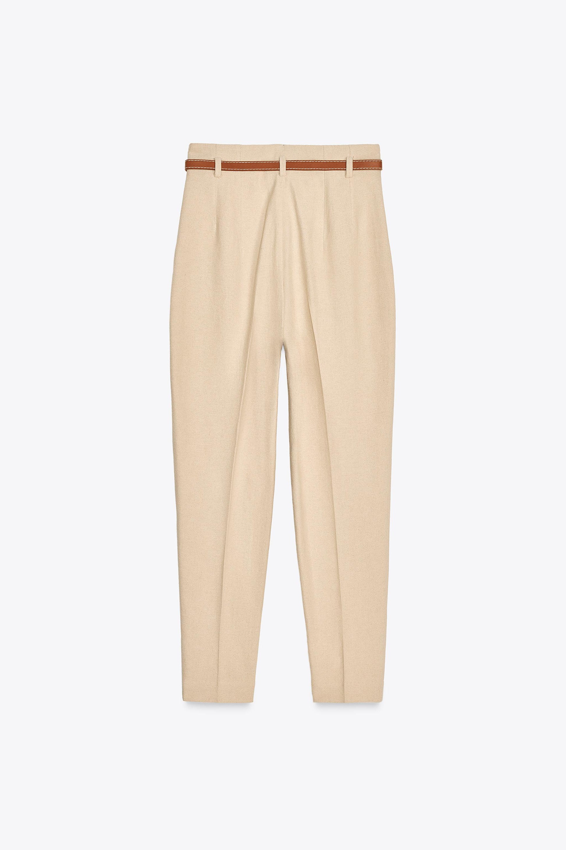 bottomwear,trousers,formal,gen z, summer,stretchable,moss,panelling, beige,side pockets,,regular fit,tapered,full length,high rise OY2033, 25100022GG