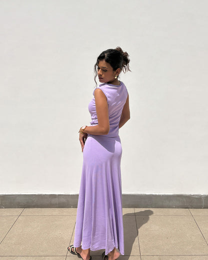 coord sets,sets,vacation, outdoor events,beach, minimal, soft girl, summer, timeless,knitted, stretchable,ribbed,lavender,solid,slim fit,fitted,regular length,cowl neck,sleeveless, coord sets,skirts,casual,summer, streetwear,knitted, stretchable,ribbed,Lavender,relaxed fit,ankle length,high rise
25010068GG, OY305