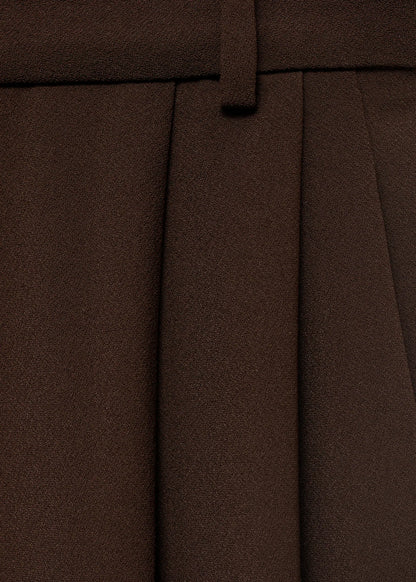 Brown Pleated Trouser