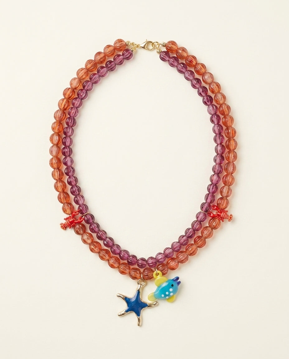 Sunset Layered Starfish Necklace
