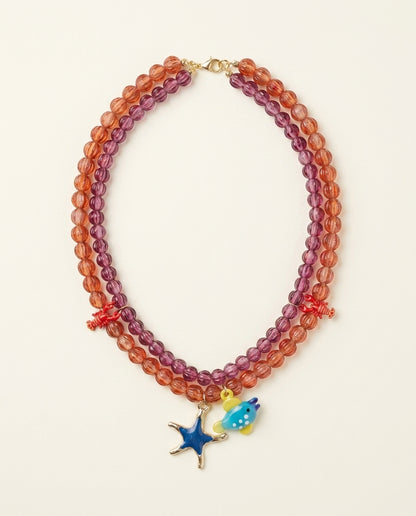 Sunset Layered Starfish Necklace