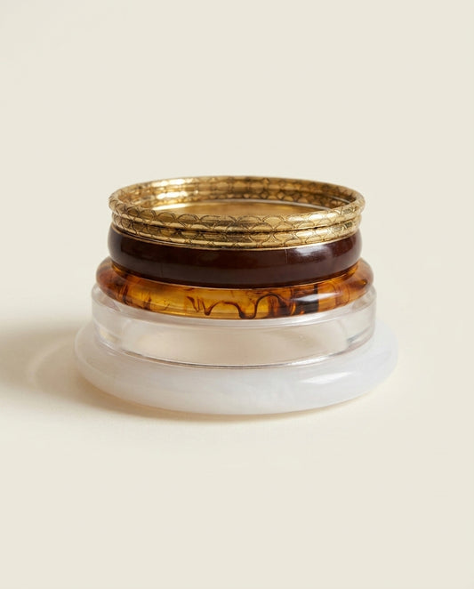 Golden Trio Bangle Set