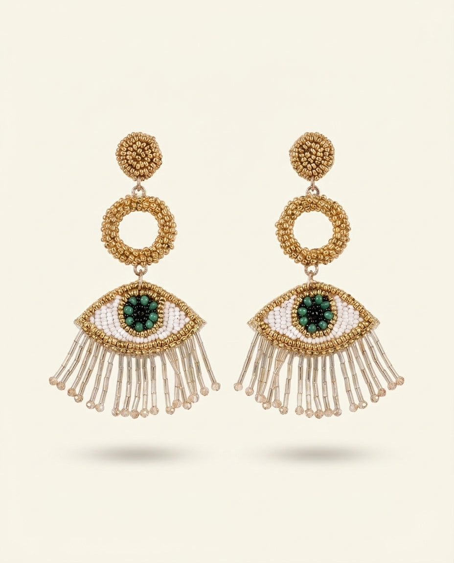 Evil Eye Drop Earrings
