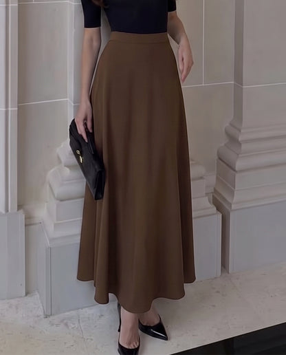 Flared A Line Maxi Skirt