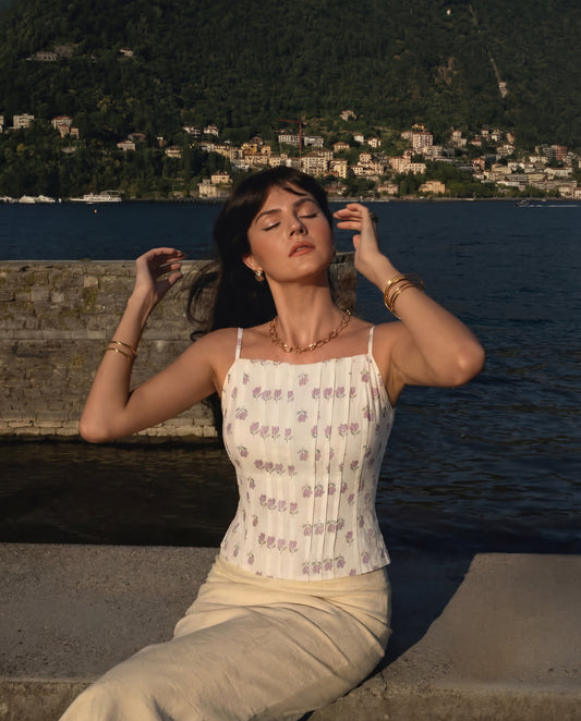 Topwear,tops,ethnic, indo-western,ethnic wear, festive wear, indian wear, summer, casual,woven,poly cambric,printed,white,floral print,panelling,zipper,skinny fit,slim fit top,waist length,straight hem,sweetheart neck,shoulder strap,no sleeves,sleeveless	OY3009, 25070049GG