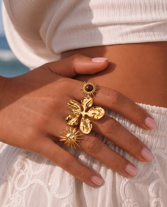The Solar Ring Stack - Gold