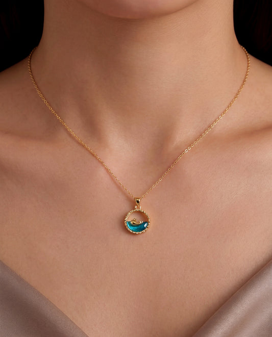 The Ocean Wave Anti Tarnish Necklace - Gold
