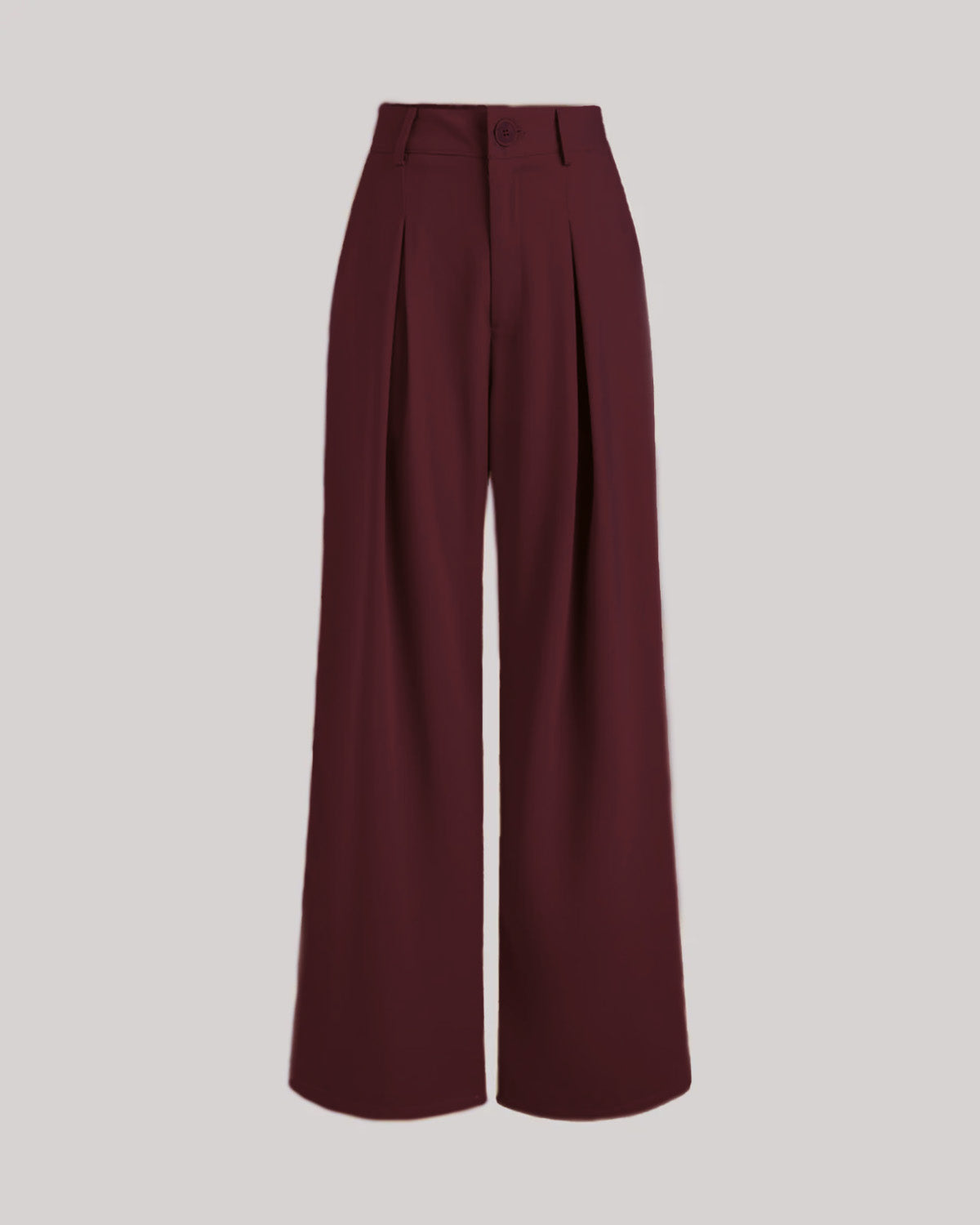 INVERTED PLEAT STRAIGHT PANTS,Color: Maroon
Fabric: 95% poly 5% spandex
Fit: Tailored Fit 
Length: Full Length (41")
Waist: High Rise 
Closure: Zip & Button
No. of Pockets: 2
Print: Solid,pants,bottomwear,pants,semi-formal,business outfit,stretchable,polyester, spandex,Maroon,tailored fit,straight,full length,high rise