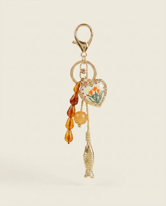 Golden Tassel Keychain