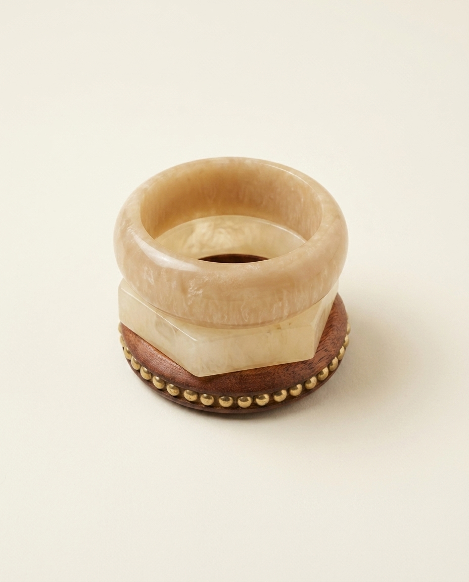 Mixed Wood Stack Bangles