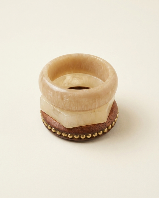 Mixed Wood Stack Bangles