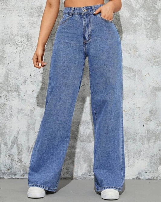 washed-relaxed-fit-jeans-blue,WASHED RELAXED FIT JEANS,bottomwear,jeans,casual,streetwear,woven,denim,washed jeans,blue,relaxed fit,wide leg,full length,high rise