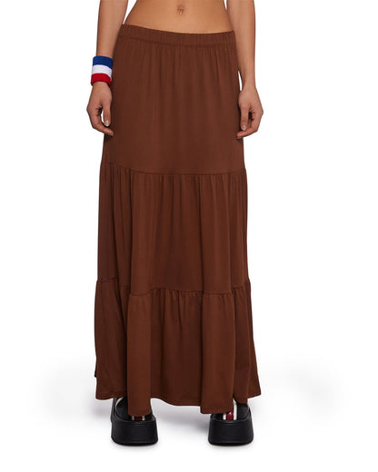 tiered-brown-long-skirt-brown-oy1502,25010002GG72,bottomwear,skirts,vacation,beach, streetwear,knitted,ribbed,brown,tiered,relaxed fit,tiered,maxi,mid rise,Color: Brown
Fit: Relaxed Fit
Length: Maxi
Waist: Mid Rise
Closure: Elasticated
Fabric: Ribbed
Print: Solid,TIERED BROWN LONG SKIRT