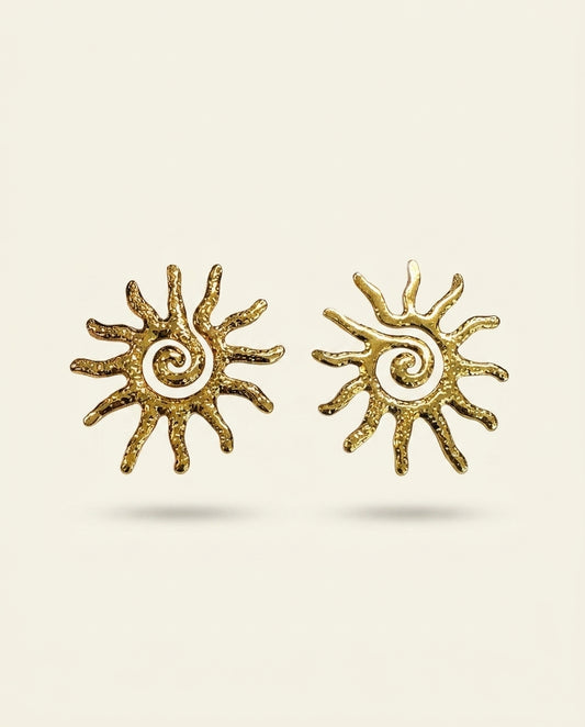 Golden Antitarnish Ray Studs
