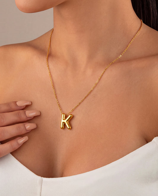 The K Anti Tarnish Necklace - Gold