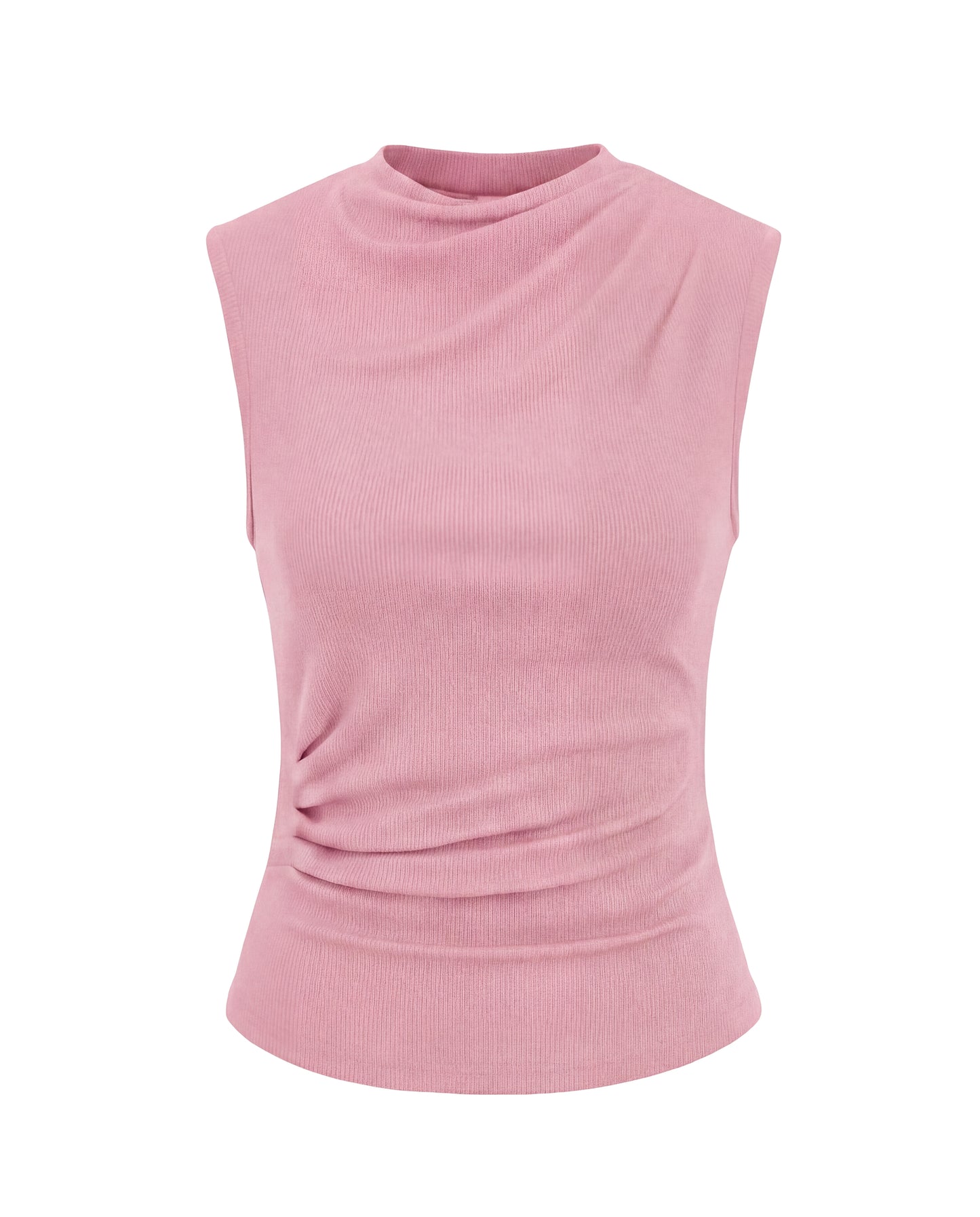 Light Pink Cowl Neck Top