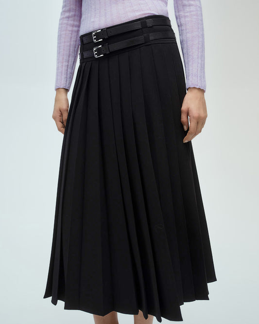bottomwear,skirts,casual chic, outdoor events, party, vacation,soft girl, summer, streetwear, urban fit, vintage,woven,twill,black,pleated,,relaxed fit,a-line skirt,maxi,flared,mid rise	OY2071,25070004GG