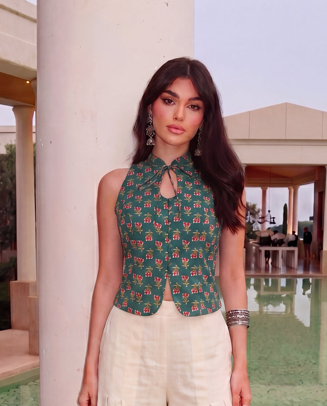 Gulnaar Keyhole Vest Top