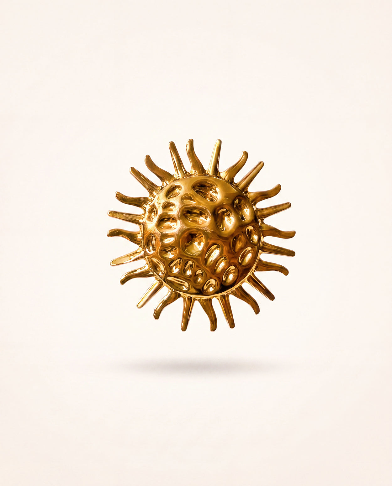 The Cosmic Sun Anti Tarnish Rings - Gold