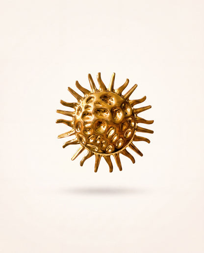 The Cosmic Sun Anti Tarnish Rings - Gold