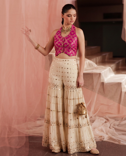 The OG Rani Pink Halter neck blouse