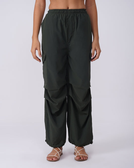 SIDE ADJUSTERS PARACHUTE PANTS,adjustable waist, bottomwear, drawstring, flap pocket, full length, green, parachutes, polyester, relaxed fit, streetwear, summer, vacation, woven,side-adjusters-parachute-pants-green,Color- GreenFabric- PolyesterFit- Relaxed Fit Length- Full LengthWaist- Adjustable WaistHem- DrawstringClosure- DrawstringNo. of Pockets- 4Print- SolidDetails- Multi Pockets &amp; Drawstring Adjusters