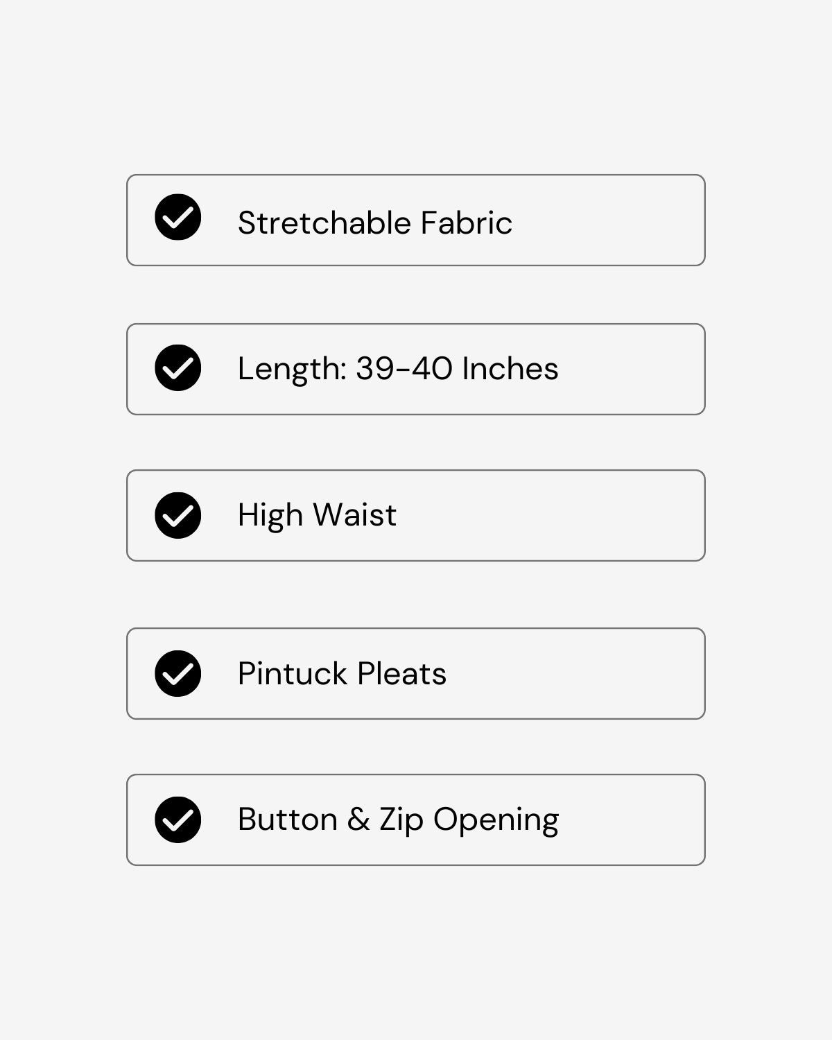 Pintuck Pleats Straight Pants