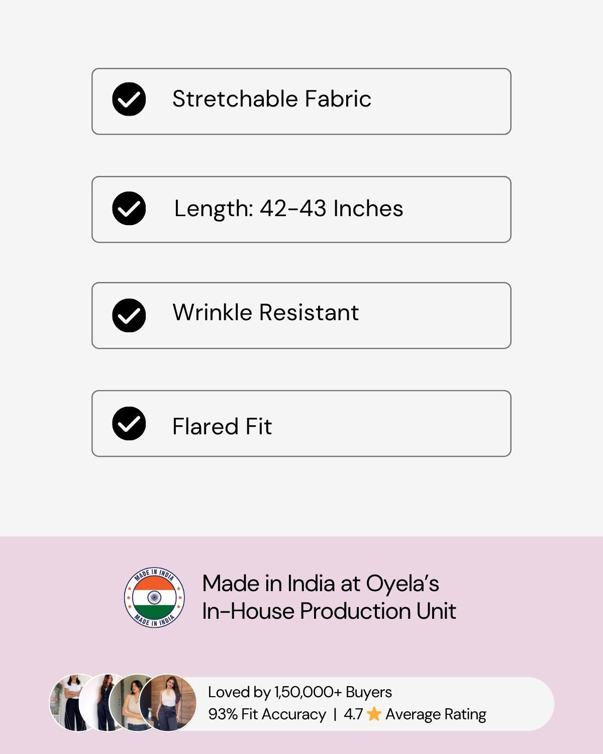 Black Skinny Flared Hem Pants