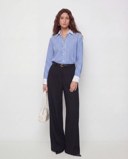 Color Block Pinstripes Shirt