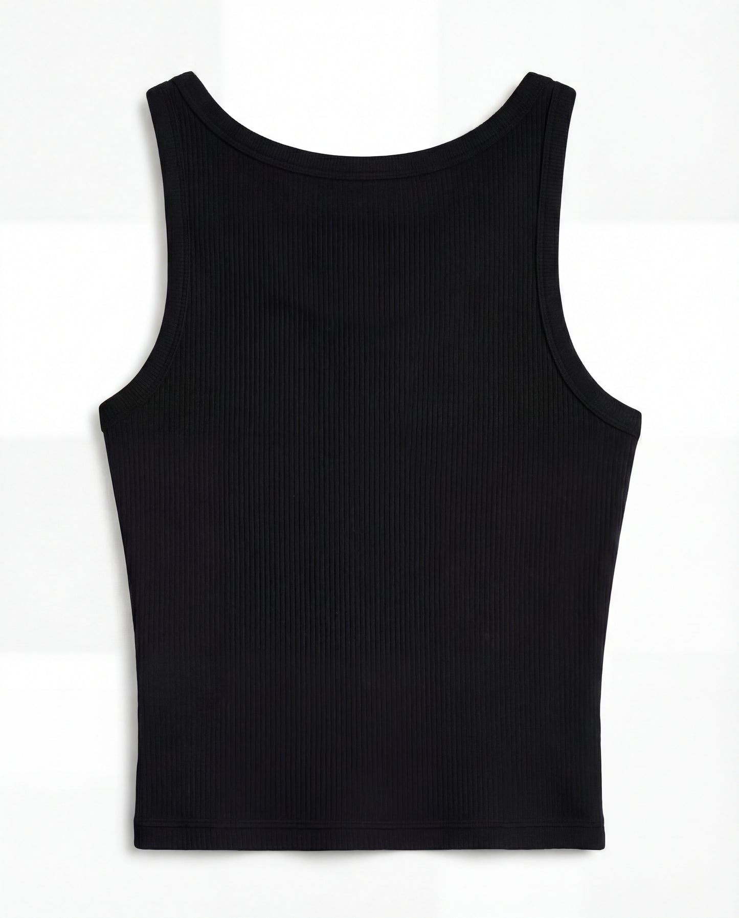Chili Pepper Beaded Rib Tank - Black
