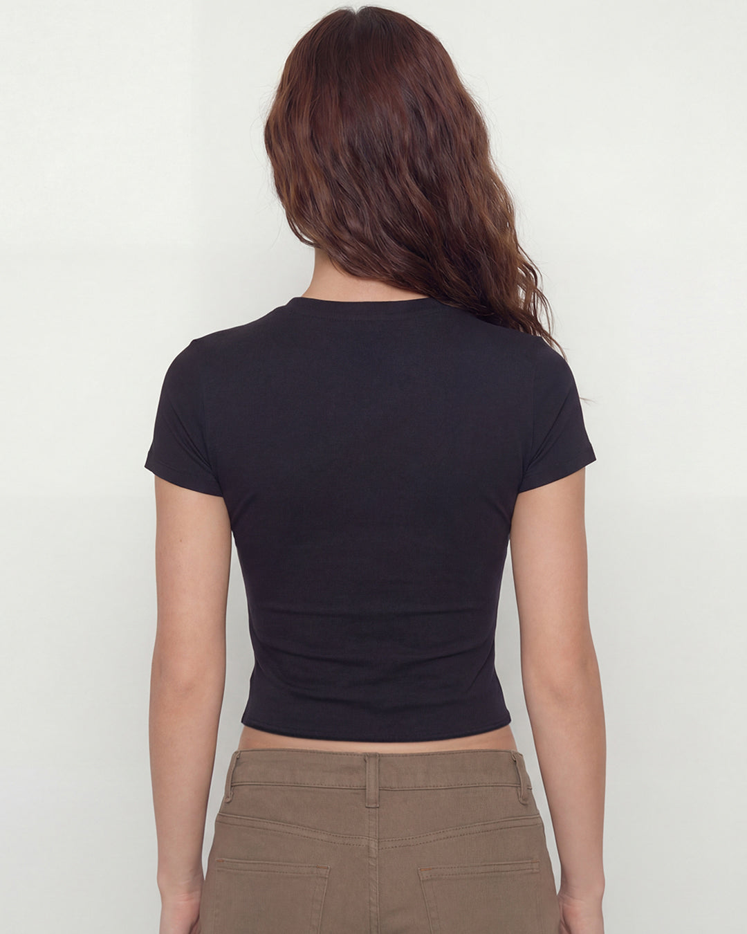 Chili Pepper Beaded Baby Tee - Black