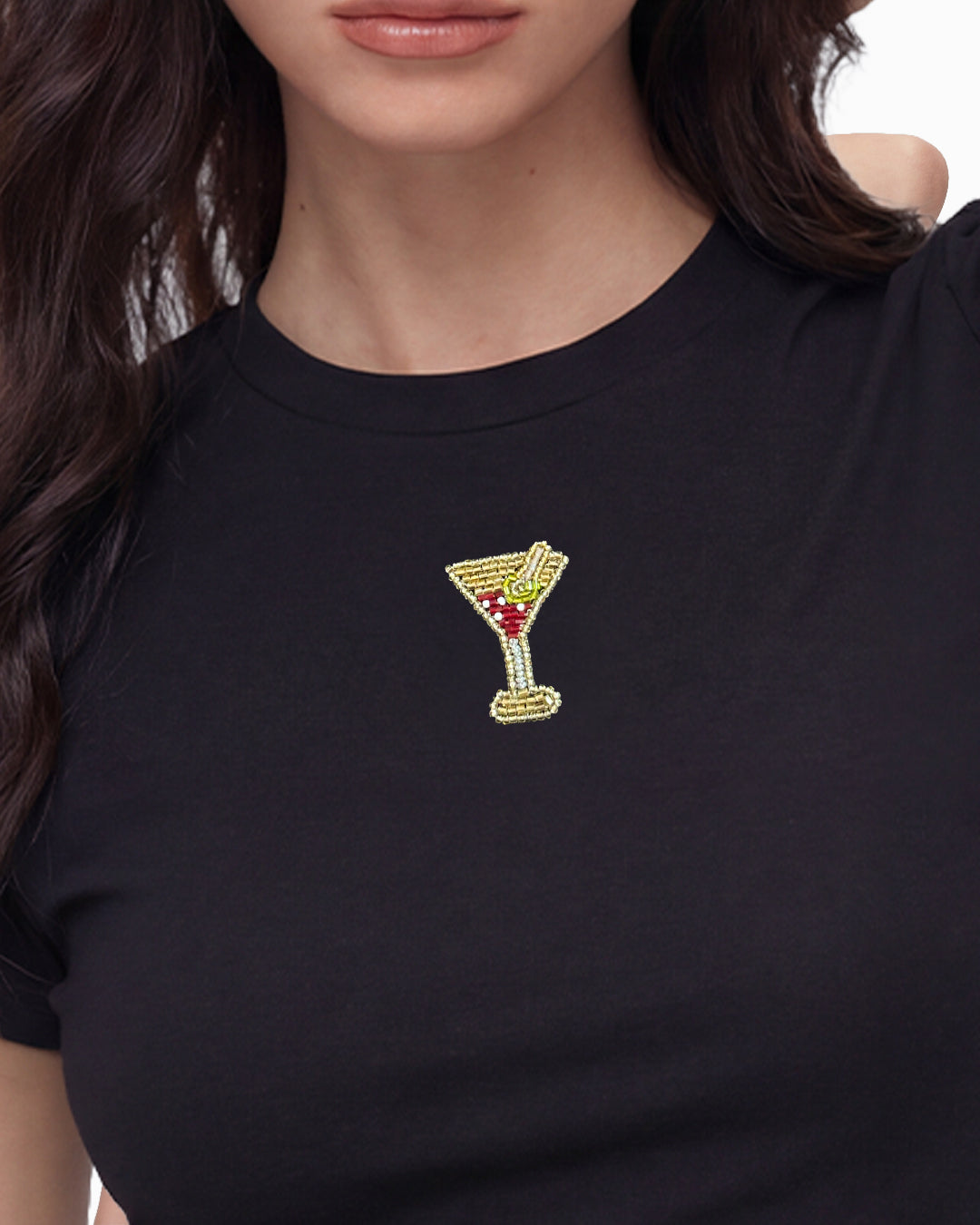 Espresso Martini Baby Tee - Black